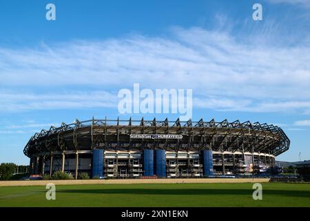 Edinburgh Schottland, Vereinigtes Königreich 30. Juli 2024. Murrayfield Stadium Heimstadion der schottischen Rugby-Credit sst/Alamy Live News Stockfoto