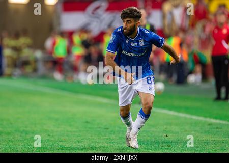 Ali Gholizadeh aus Lech wurde während des Polnischen PKO Ekstraklasa League-Spiels zwischen Widzew Lodz und Lech Poznan im Widzew Lodz Municipal Stadium gesehen. Endergebnis: Widzew Lodz 2:1 Lech Poznan. Stockfoto