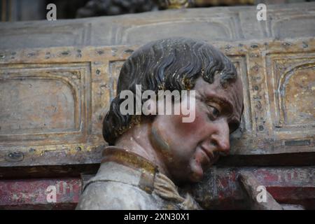 La cathédrale Notre-Dame d'Amiens EST un édifice catholique situé à Amiens, dans le Département de la Somme, en région Hauts-de-France. Dédiée à la VI Stockfoto