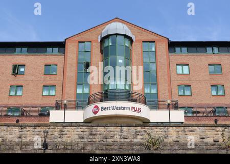 Das Best Western Plus Hotel, ehemals Hilton Hotel in Victoria Quays Sheffield England, Großbritannien Stockfoto