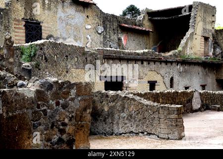 Casa del Salone Nero in Herculaneum Italien Stockfoto