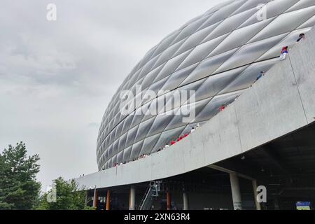 München, Bayern, Deutschland, 20.06.2024: Außenansicht der Allianz-Arena *** München, Bayern, Deutschland, 20 06 2024 Außenansicht der Allianz Arena Copyright: XdtsxNachrichtenagenturx dts 44189 Stockfoto