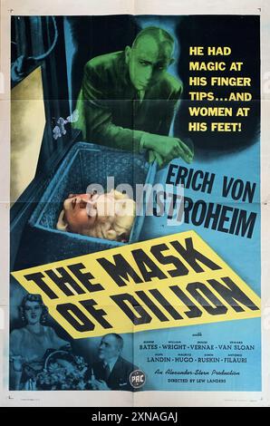 ERICH von STROHEIM und JEANNE BATES in DER MASKE VON DIIJON 1946 Regisseur LEW LANDERS an Alexander - Stern Production / Producers Releasing Corporation (PRC) Stockfoto