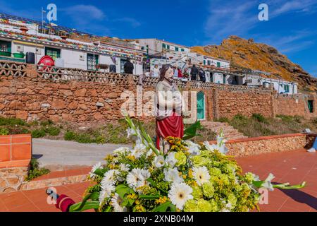 Berlenga Island, Portugal: 22. Juni 2024: Festival zu Ehren des heiligen Johannes des Täufers auf der Insel Berlenga, Peniche. Portugal Stockfoto