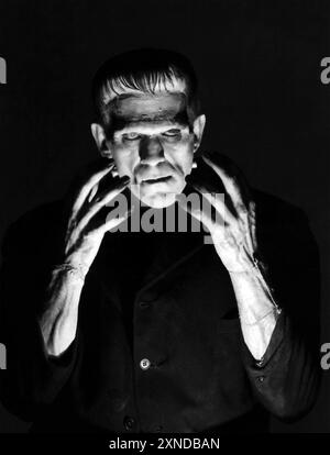 FRANKENSTEIN 1931 Universal Picturfilm mit Boris Karloff Stockfoto