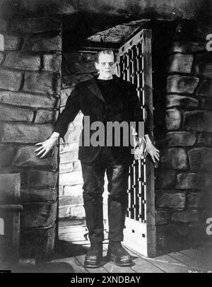 FRANKENSTEIN 1931 Universal Picturfilm mit Boris Karloff Stockfoto