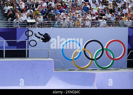 PARIS, FRANKREICH. 31. Juli 2024. Kieran Darren David Reilly vom Team Great Britain tritt am fünften Tag der Olympischen Spiele in Paris 2024 am Place de la Concorde in Paris an. Quelle: Craig Mercer/Alamy Live News Stockfoto