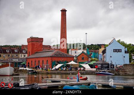 Unterirdischer Yard, Bristol Harbour Stockfoto