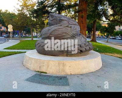 Quetzalcoatl-Skulptur von Robert Graham in San Jose Plaza de Cesar Chavez, Kalifornien, USA - 2. Juli 202 Stockfoto