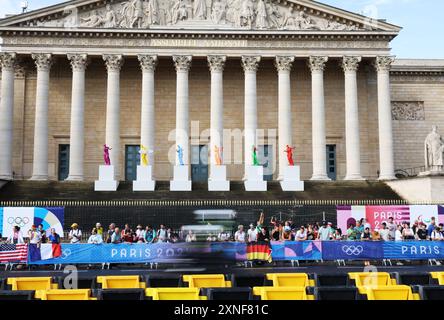 Paris, Frankreich. 31. Juli 2024. Die Athleten treten bei den Olympischen Spielen 2024 in Paris am 31. Juli 2024 an. Quelle: Li Gang/Xinhua/Alamy Live News Stockfoto