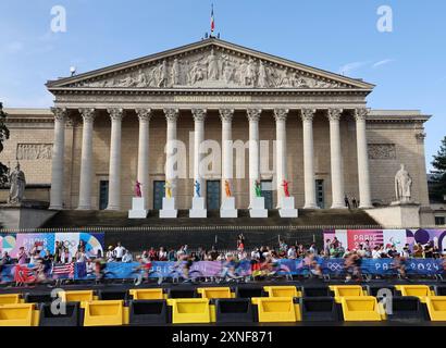 Paris, Frankreich. 31. Juli 2024. Die Athleten treten bei den Olympischen Spielen 2024 in Paris am 31. Juli 2024 an. Quelle: Li Gang/Xinhua/Alamy Live News Stockfoto