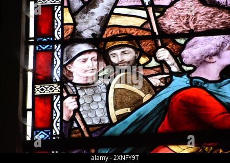 La basilique Sainte-Maxellende de Caudry EST une basilique catholique, située à Caudry, dans le Département du Nord, dans la région Hauts-de-France. Stockfoto
