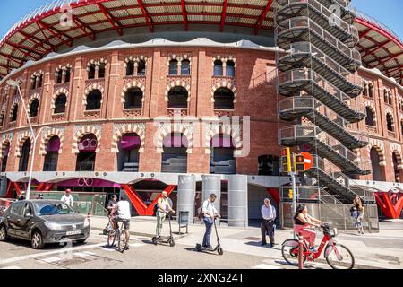 Barcelona Spanien, Katalonien Katalonien Katalonien, Carrer de Tarragona Eixample, Plaza de toros de las Arenas, Arenas de Barcelona, ehemaliger Stierkampfring, jetzt einkaufen Stockfoto