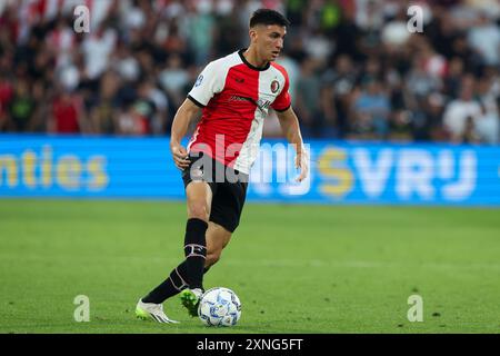 Rotterdam, Niederlande. 31. Juli 2024. ROTTERDAM, NIEDERLANDE - JULI 31: Ezequiel Bullaude von Feyenoord im Vorfeld des Freundschaftsspiels zwischen Feyenoord und AS Monaco im Stadion Feijenoord am 31. Juli 2024 in Rotterdam, Niederlande. (Foto von Hans van der Valk/Orange Pictures) Credit: Orange Pics BV/Alamy Live News Stockfoto