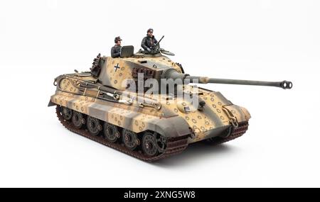 Ein Modell im Maßstab 1 35 des deutschen King Tiger II. WW 2 Panzers Stockfoto