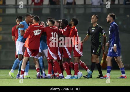 Napoli's Natan während des Freundschaftsspiels Napoli und Brest im Teofilo Patini Stadion in Castel Di Sangro, Mittelsüditalien - Sonntag, 31. Juli 2024. Sport - Fußball . (Foto: Alessandro Garofalo/LaPresse) Credit: LaPresse/Alamy Live News Stockfoto