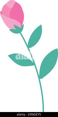 Farbiges Blumensymbol Frühlingszeit Vektor Stock Vektor