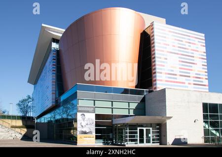 Muhammad Ali Center in der Innenstadt von Louisville, KY. Gewidmet dem Leben und der Karriere des Boxmeisters und humanitären Muhammad Ali. Ali wurde geboren und rai Stockfoto