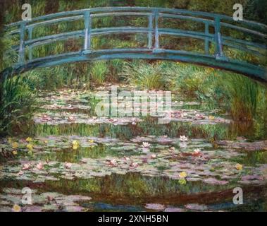Gemälde von Claude Monet, genannt die japanische Fußgängerbrücke, gemalt 1899 Stockfoto