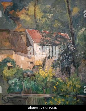 Gemälde von Paul Cezanne namens House of Pere Lacroix, gemalt 1873 Stockfoto