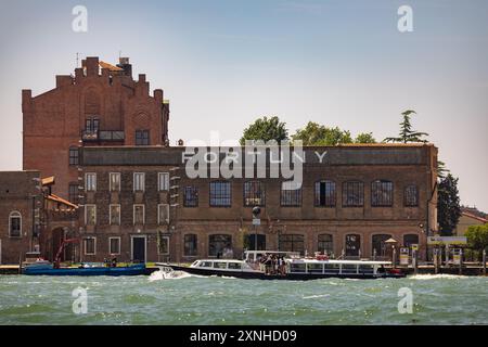 Fortuny Building Venedig Italien Stockfoto