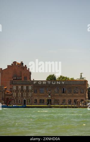 Fortuny Building Venedig Italien Stockfoto