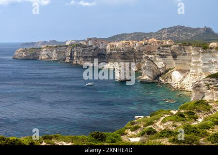 Bonifacio Klippen Altstadt, Korsika Frankreich Stockfoto