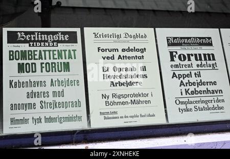 Stjerne Radio Resistance Museum im Stadtteil Vesterbro in Kopenhagen, Dänemark, Skandinavien. Stockfoto