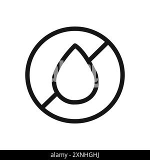 Transfatfreies Symbol lineares Vektorgrafikzeichen oder Symbolsatz für Web-App-ui Stock Vektor