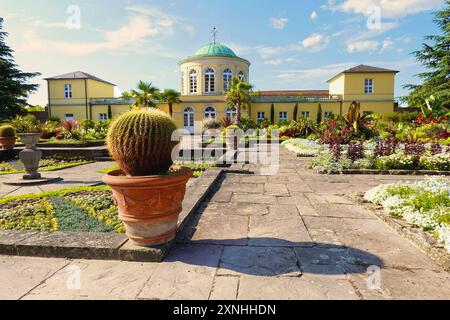 Berggarten in Hannover mit Bibliothekspavillon - gesehen am 30.07.2024 *** Berggarten in Hannover mit Bibliothekspavillon gesehen am 30 07 2024 Stockfoto