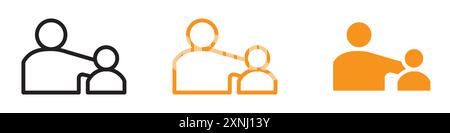 Guardian Icon Webdesign-Logo-Set-Kollektion in flachem Vektor Stock Vektor