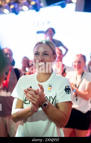 Angelique Kerber (Deutschland, Tennis) feiert ihr Karriereende, FRA, Olympische Spiele Paris 2024, Feier im Deutschen Haus, 31.07.2024 Foto: Eibner-Pressefoto/Michael Memmler Stockfoto