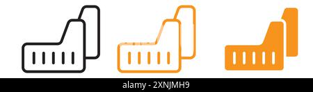 Design-Logo-Set-Kollektion im Vektor mit Schlammklappe im Auto Stock Vektor