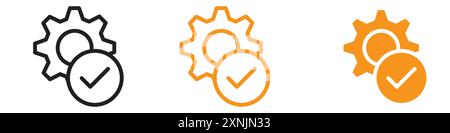 Easy Installation Icon Webdesign Logo Set Kollektion in Vektor Stock Vektor