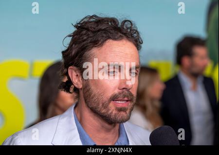 New York City, Usa. 31. Juli 2024. Casey Affleck besucht die New Yorker Premiere von Apple Original Films „The Instigators“ im Jazz im Lincoln Center in New York City. (Foto: Ron Adar/SOPA Images/SIPA USA) Credit: SIPA USA/Alamy Live News Stockfoto