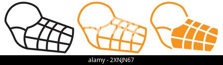 Hundemaulsymbol Webdesign-Logo-Set-Kollektion im Vektor Stock Vektor