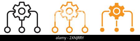 Supply Chain Icon Webdesign-Logo-Set-Kollektion im Vektor Stock Vektor