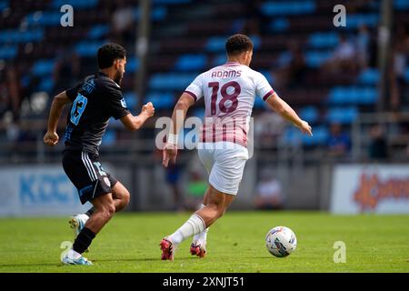 Lione, Francia. Juli 2024. Torino Che Adams während des Freundschaftsspiels zwischen Bourgoin Jallieu und Torino FC im STADE PIERRE RAJON in Lione. August 2024. Sport - Fußball - EXKLUSIVER TORINO FC (Foto: Fabio Ferrari/LaPresse) Credit: LaPresse/Alamy Live News Stockfoto