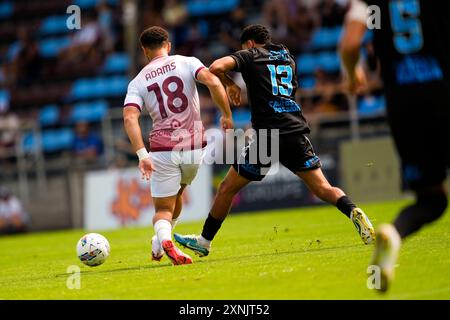 Lione, Francia. Juli 2024. Torino Che Adams während des Freundschaftsspiels zwischen Bourgoin Jallieu und Torino FC im STADE PIERRE RAJON in Lione. August 2024. Sport - Fußball - EXKLUSIVER TORINO FC (Foto: Fabio Ferrari/LaPresse) Credit: LaPresse/Alamy Live News Stockfoto