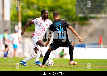 Lione, Francia. Juli 2024. Torino Alì Dembelè während des Freundschaftsspiels zwischen Bourgoin Jallieu und Torino FC im STADE PIERRE RAJON in Lione. August 2024. Sport - Fußball - EXKLUSIVER TORINO FC (Foto: Fabio Ferrari/LaPresse) Credit: LaPresse/Alamy Live News Stockfoto