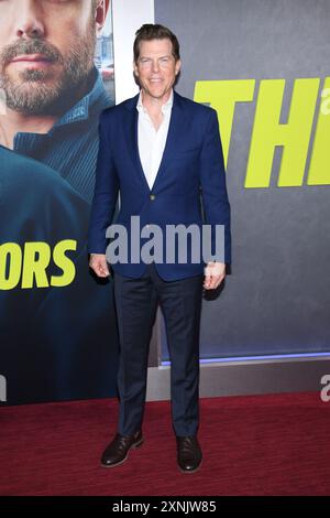 New York, USA. 31. Juli 2024. Kevin J. Walsh besuchte am 31. Juli 2024 die Filmpremiere der Instigators im Jazz im Lincoln Center in New York. (Foto: Efren Landaos/ Credit: SIPA USA/Alamy Live News Stockfoto