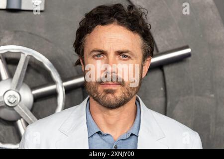 31. Juli 2024, New York, New York, Vereinigte Staaten: Casey Affleck nimmt an der Premiere von Apple Original Films „The Instigators“ im Jazz im Lincoln Center in New York Teil (Bild: © Lev Radin/Pacific Press via ZUMA Press Wire) NUR ZUR REDAKTIONELLEN VERWENDUNG! Nicht für kommerzielle ZWECKE! Stockfoto