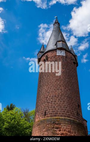 Der Alte Turm in der Altstadt von Ottweiler, Deutschland. Stockfoto