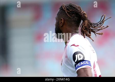 Lione, Francia. Juli 2024. Torino Adrien&#xa0;Tameze während des Freundschaftsspiels zwischen Bourgoin Jallieu und Torino FC im STADE PIERRE RAJON in Lione. August 2024. Sport - Fußball - EXKLUSIVER TORINO FC (Foto: Fabio Ferrari/LaPresse) Credit: LaPresse/Alamy Live News Stockfoto