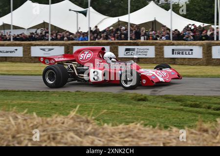 Magnus Ahlqvist, März 721X, Niki Lauda - der elastische Racer, eine Auswahl an Fahrzeugen aus der dreimaligen Formel-1-Meisterschaft im Motorspo Stockfoto