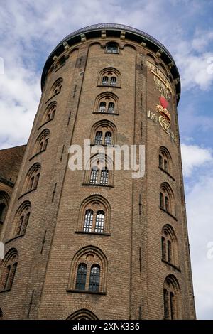 Rundetaarn, Turm aus dem 17. Jh. mit Observatorium, Planetarium, Kopenhagen, Dänemark Stockfoto