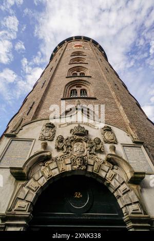 Rundetaarn, Turm aus dem 17. Jh. mit Observatorium, Planetarium, Kopenhagen, Dänemark Stockfoto