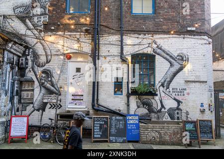 Bussey Alley in Peckham Rye, London SE15 Stockfoto