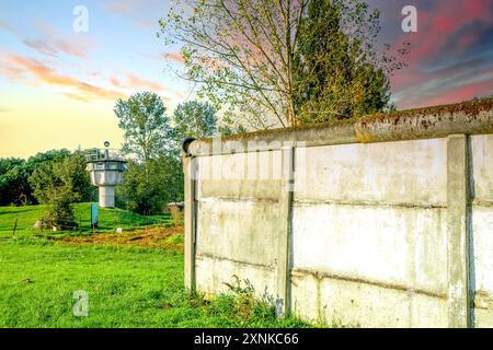 Ehemalige innerdeutsche Grenze, Hoetersleben, Deutschland Stockfoto