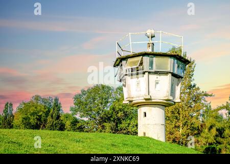 Ehemalige innerdeutsche Grenze, Hoetersleben, Deutschland Stockfoto